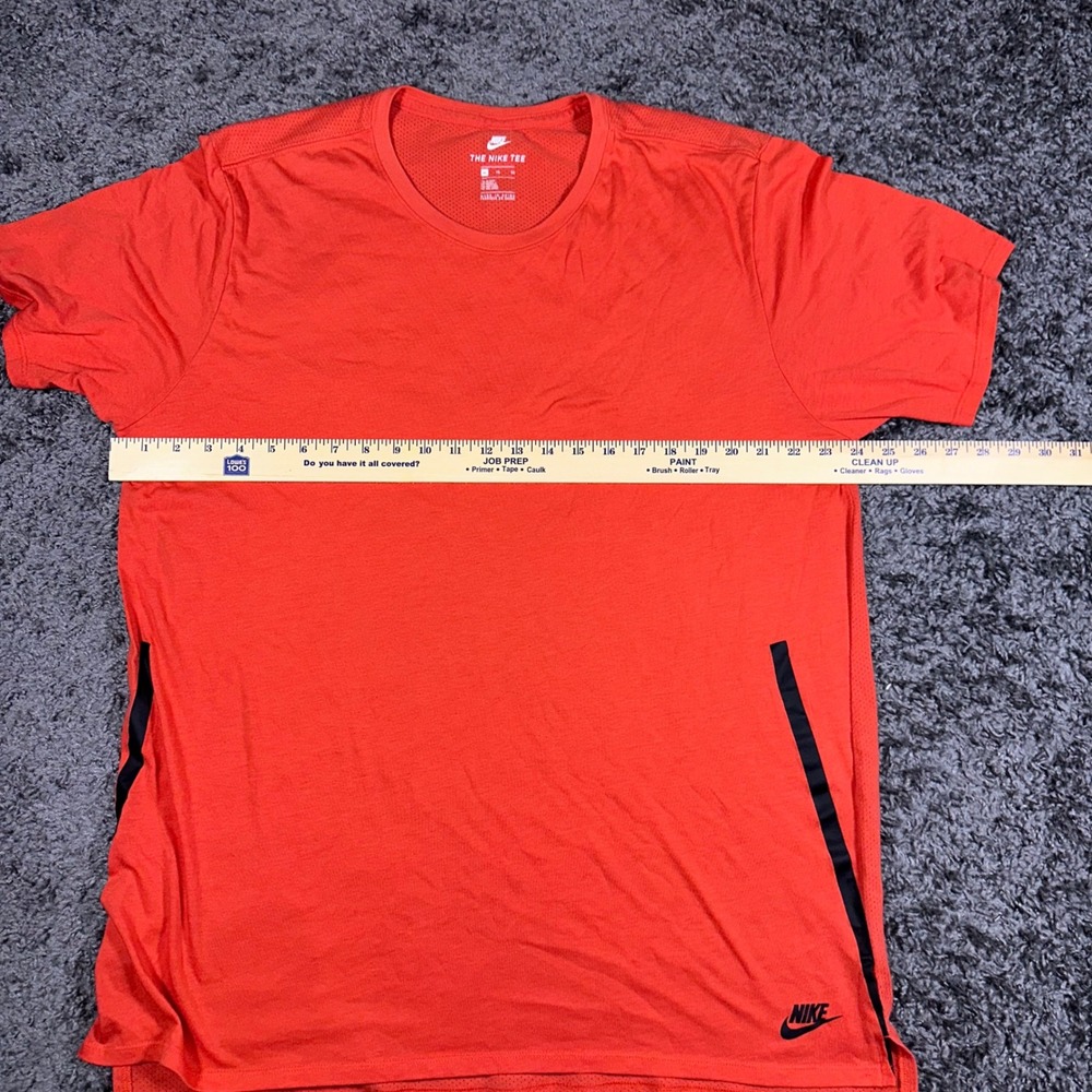 Nike The Nike Tee drop tail bonded mesh Athletic Training Running T-Shirt Top XL - Picture 10 of 11